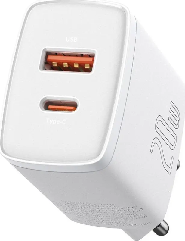 Baseus Kompaktais lādētājs ar 1x USB-A