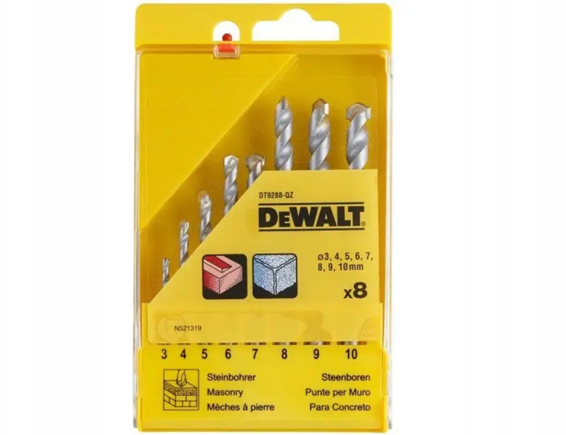 DeWalt urbiņu komplekts – 8 gabali