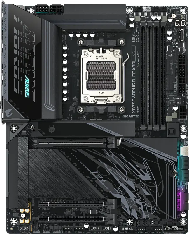 Gigabyte X870E AORUS ELITE X3D Mātesplate