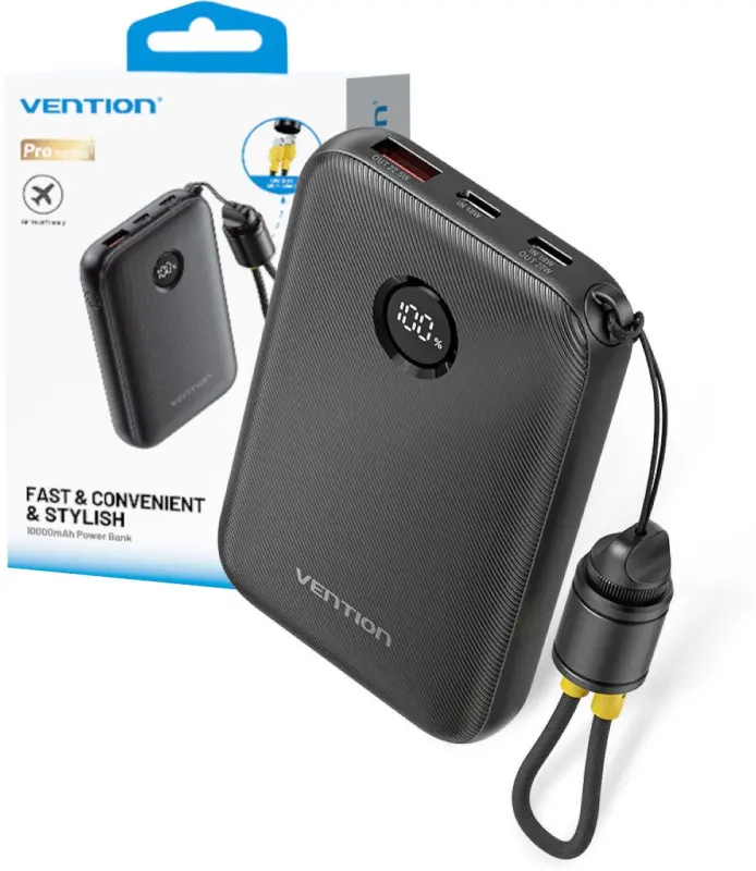 Powerbank Vention 10000mAh, 2 x USB-C