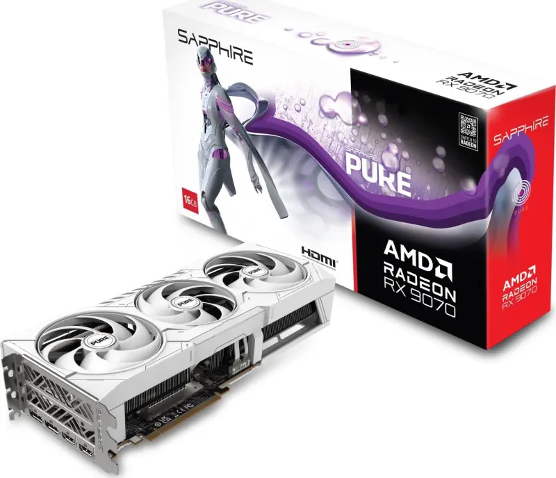 Sapphire Pure Radeon RX 9070 Grafikas