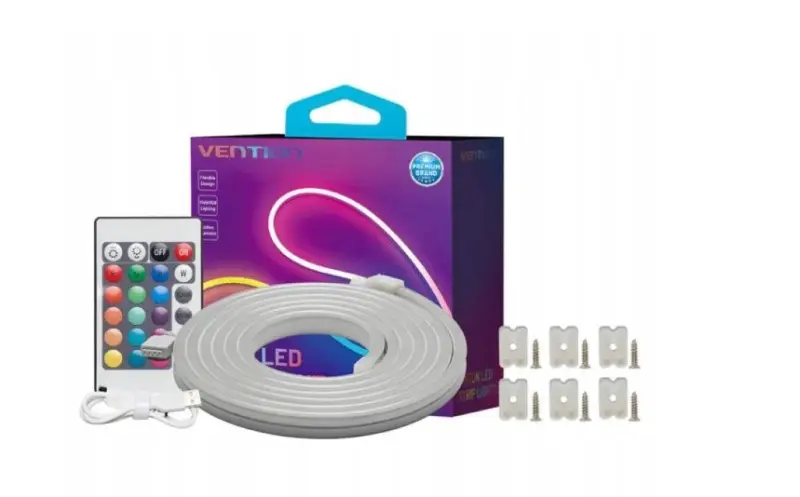 Vention Silikona Neon LED lentele ar