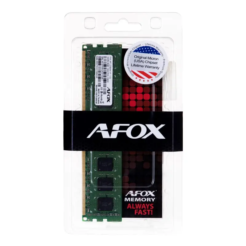 AFOX DDR3 8G 1333 UDIMM atmiņas