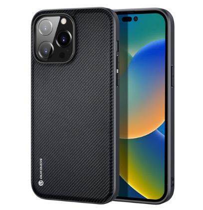 Dux Ducis Apple iPhone 14 Pro Max Fino case cover made of nylon material Black