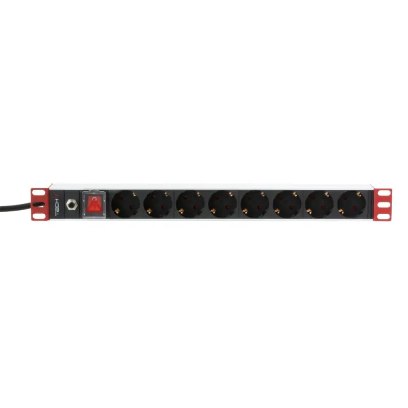 Techly 19" strāvas padevējs ar 8