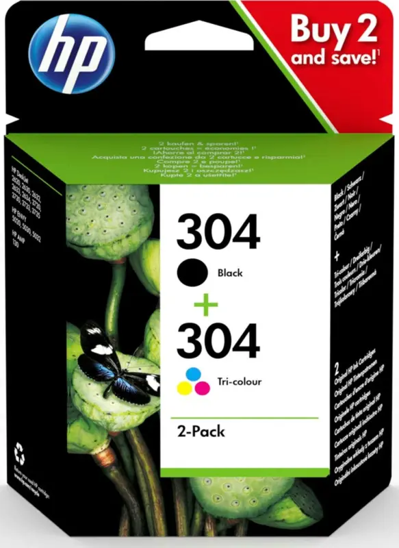 HP tintes kasetņu komplekts HP 304