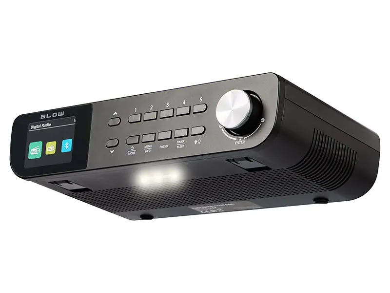 FM/DAB+ BLOW RK1 virtuves radio, melna