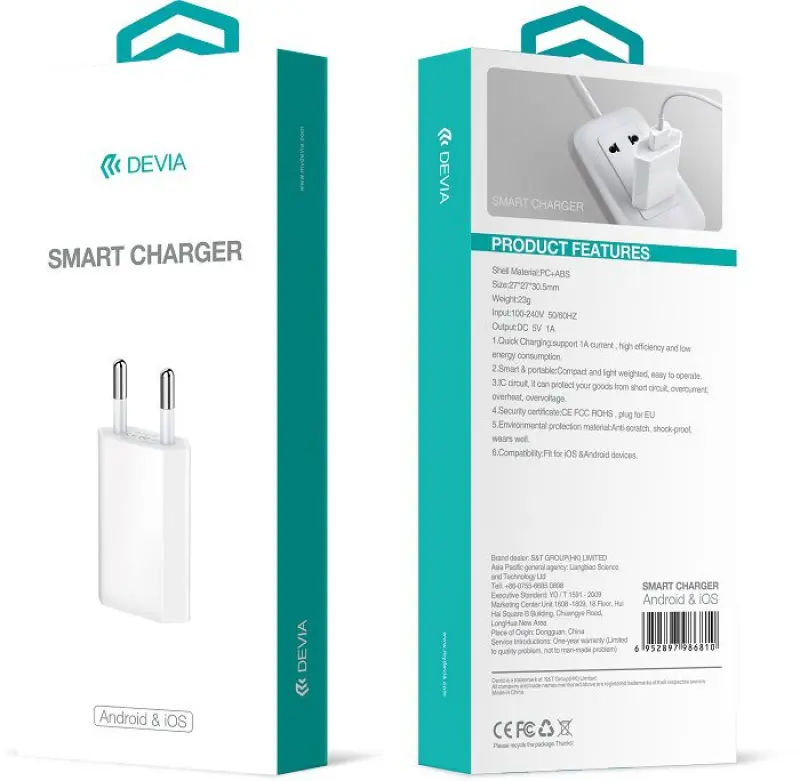 Devia Universal Smart Charger (EU,10