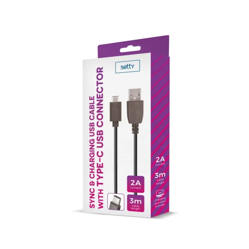 Setty Universal USB Cable 3m 2A