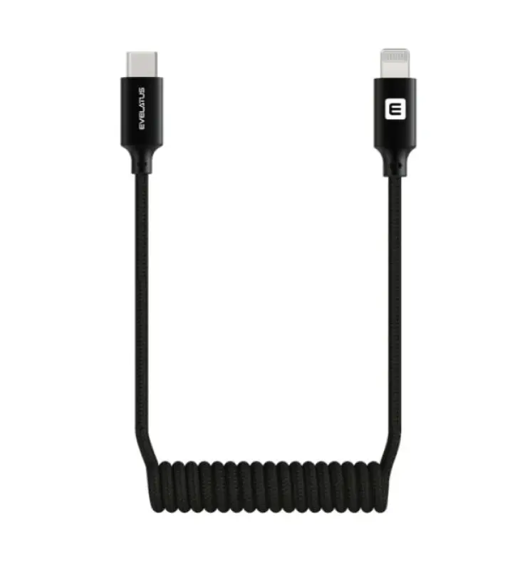 Evelatus AutoSpring Coiled Cable USB C