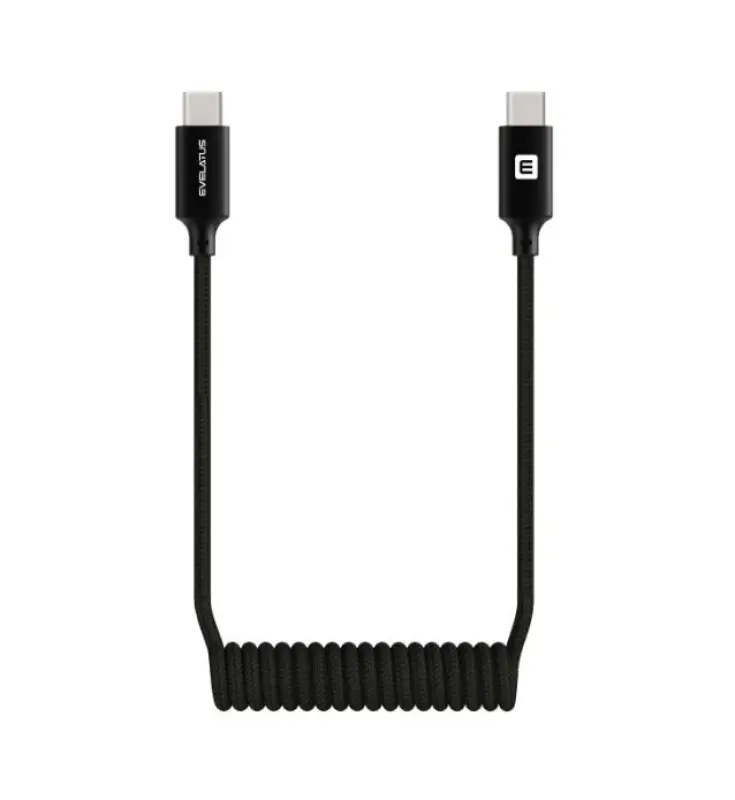 Evelatus AutoSpring Coiled Cable USB C