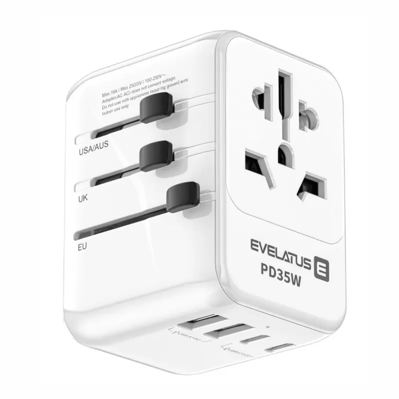 Evelatus 35W World Travel Adapter 1PD