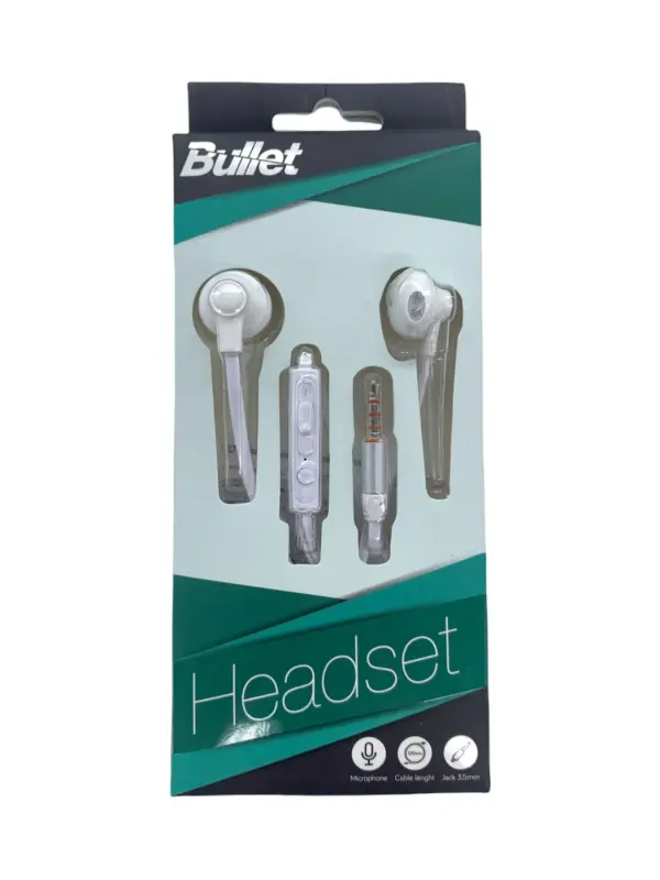 - BULLET Earphones 3.5mm, 120