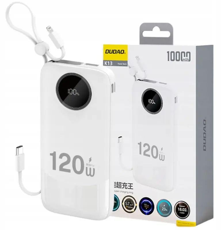 Dudao 120W fast charge built-in cable