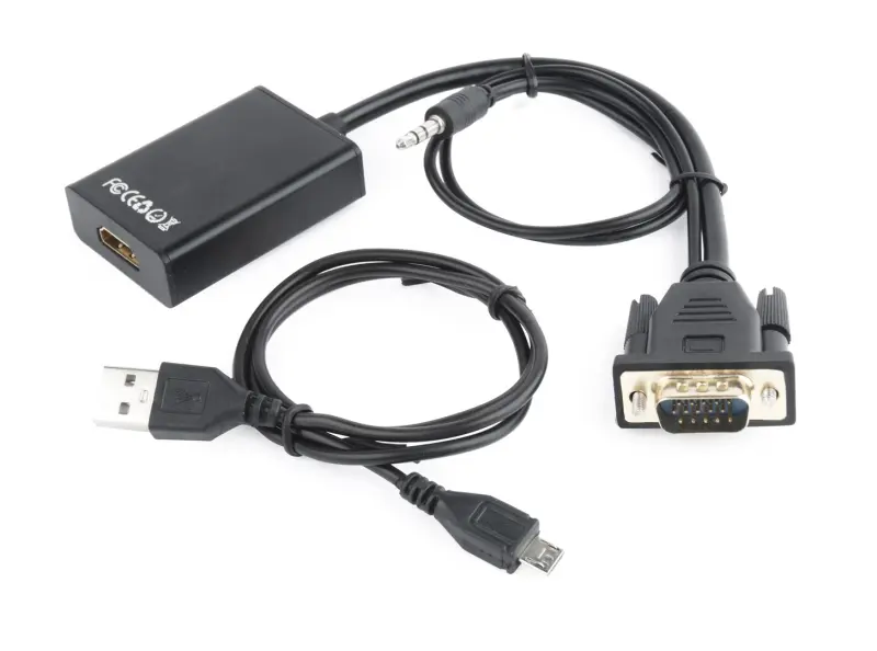 Gembird A-VGA-HDMI-01 video kabelis adapteris 0