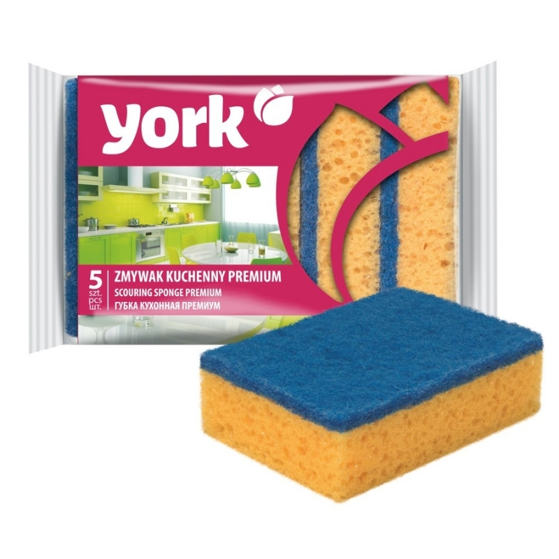 YORK Sūklis trauku mazgāšanai PREMIUM 5