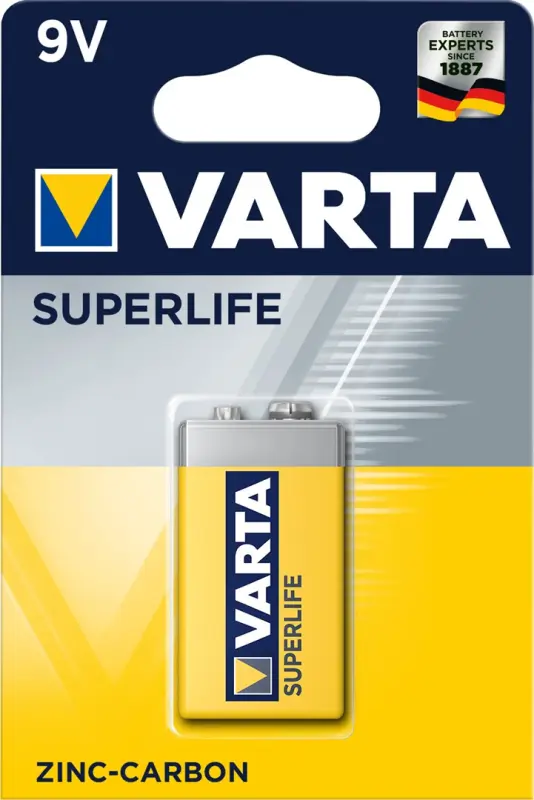 Varta Superlife 9V Vienreizējās lietošanas akumulators