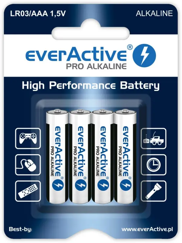 Alkaline baterijas AAA / LR03 everActive