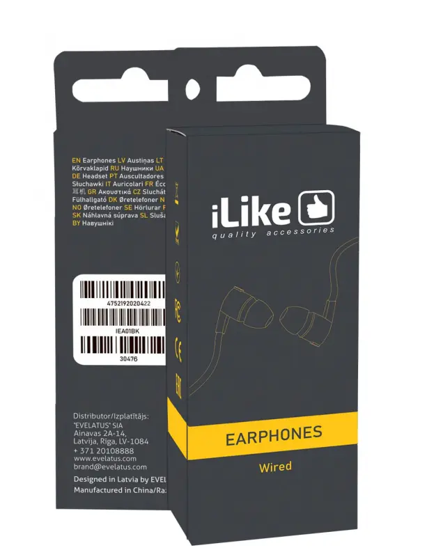 ILike - Earphones IEA01WH 3.5mm