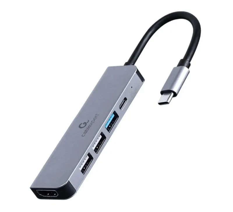 Gembird A-CM-COMBO5-03 USB Type-C 5-in-1 daudzportu