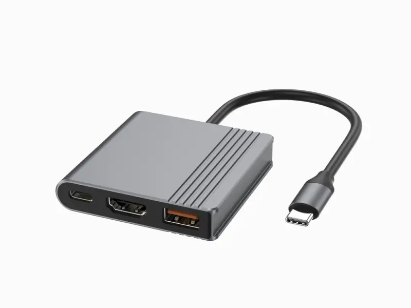Gembird A-CM-COMBO3-05 USB Type-C 3-in-1 daudzportu