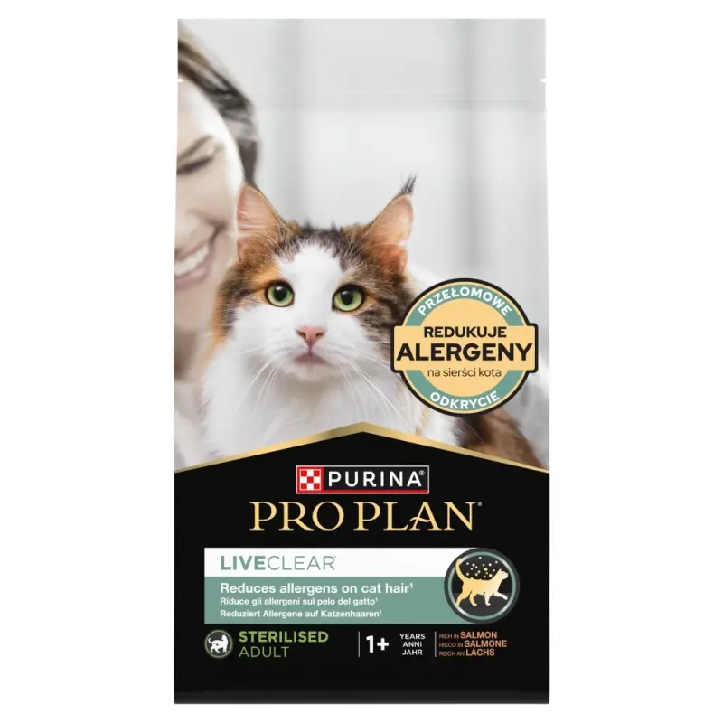 PURINA PRO PLAN LIVECLEAR STERILISED PIEAUGUÅ