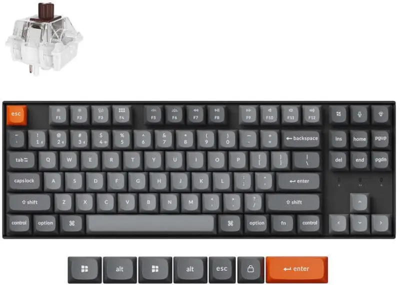 Keychron K8 Max QMK Bezvadu Mehāniskā