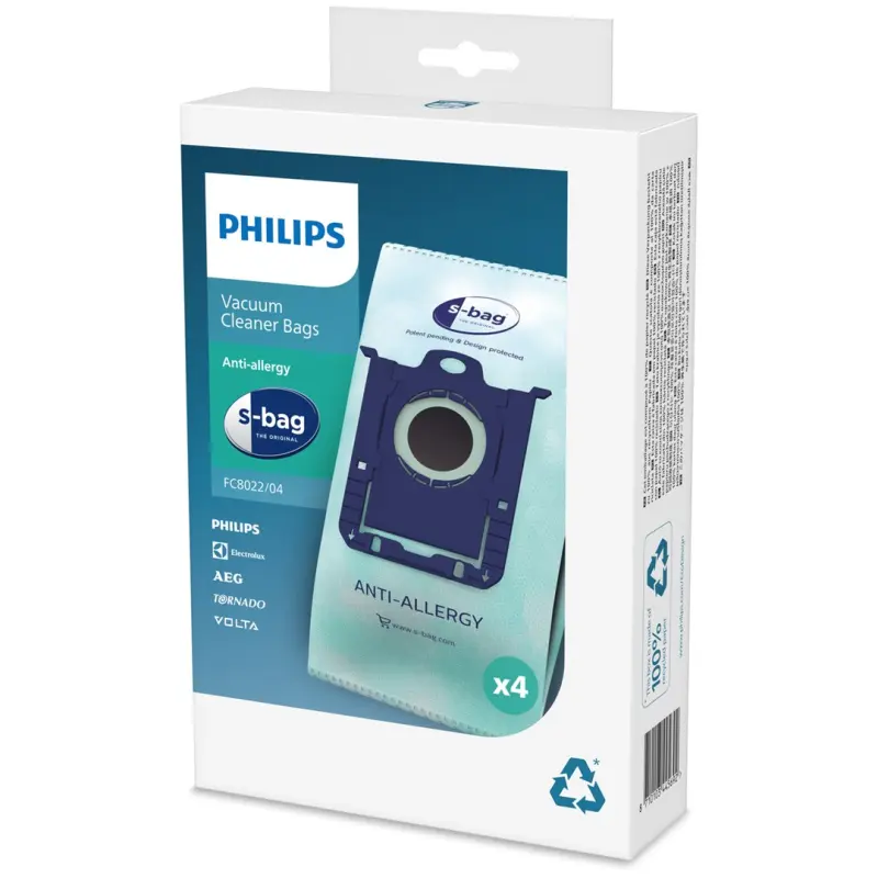 Philips s-bag Putekļsūcēju maisiņi FC8022/04 -