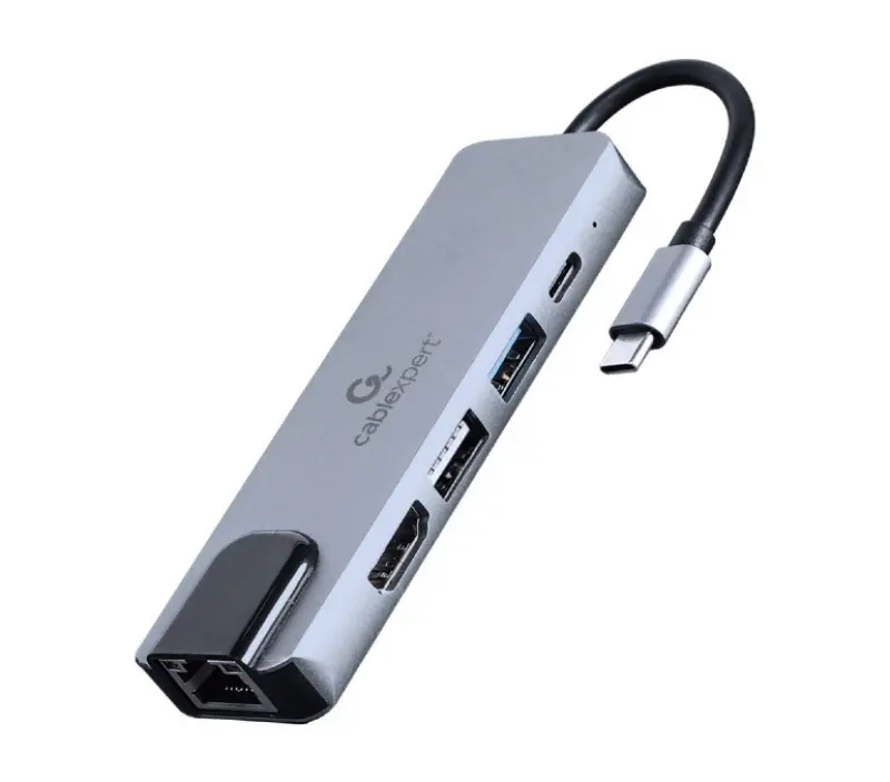 Gembird A-CM-COMBO5-04 USB Type-C 5-in-1 daudzportu