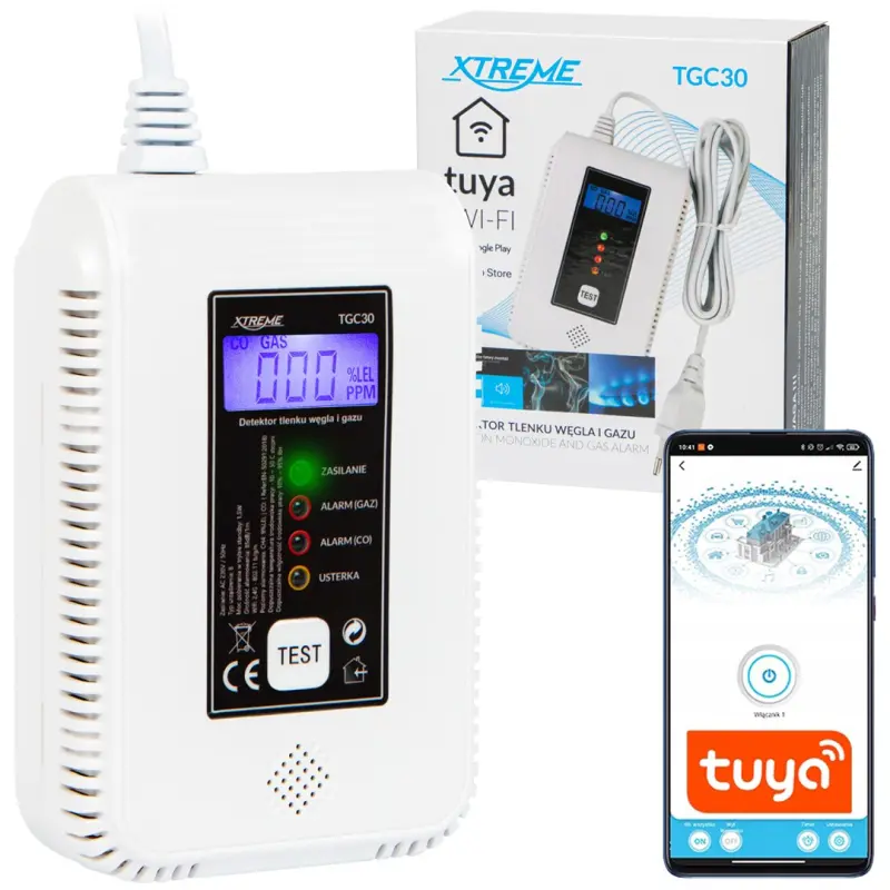 BLOW TGC30 WiFi Tuya oglekļa monoksīda