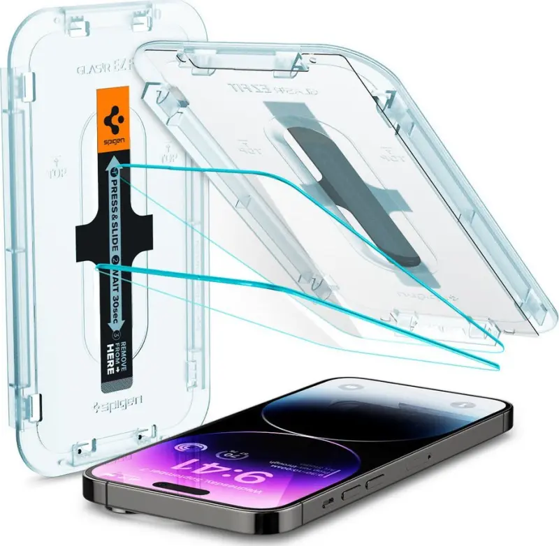 Spigen Stikla ekrāna aizsargs Apple iPhone
