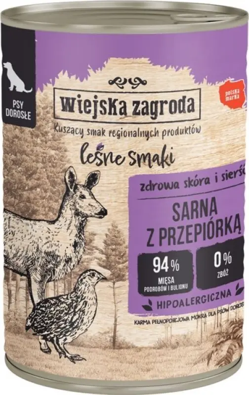 Wiejska Zagroda Viltīga suņu barība meža