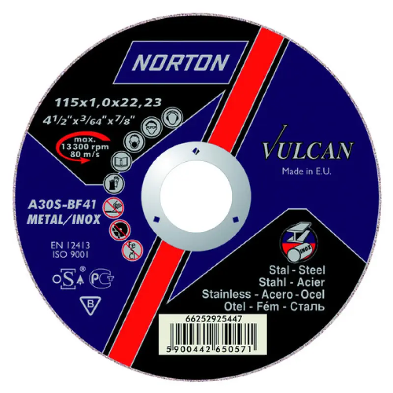 Norton Clipper Vulcan Metal Inox A60S6BF41