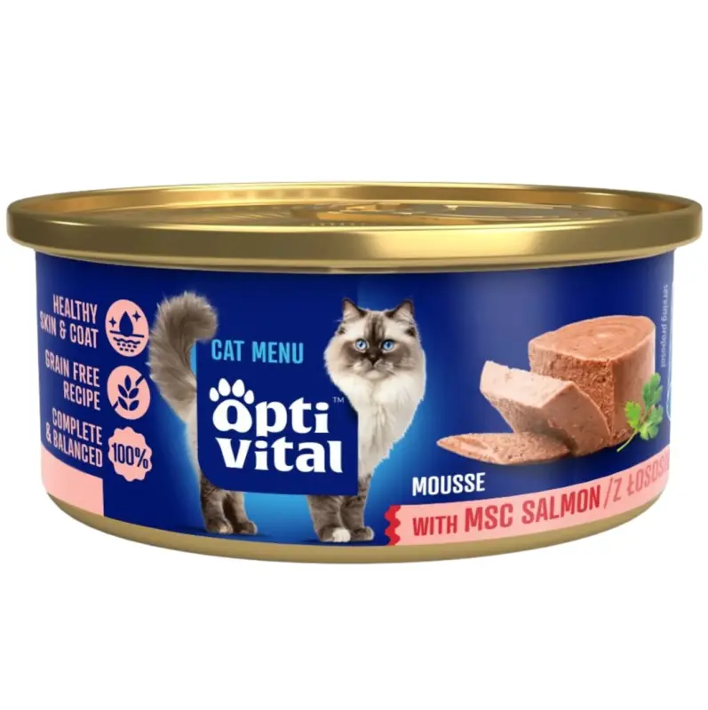OPTIVITAL Mousse Salmon - wet cat