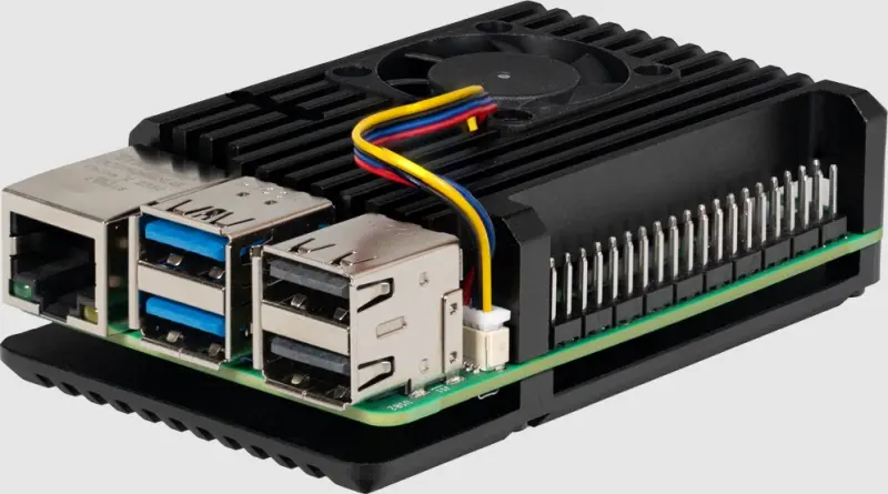 Raspberry Pi 5B alumīnija korpuss ar