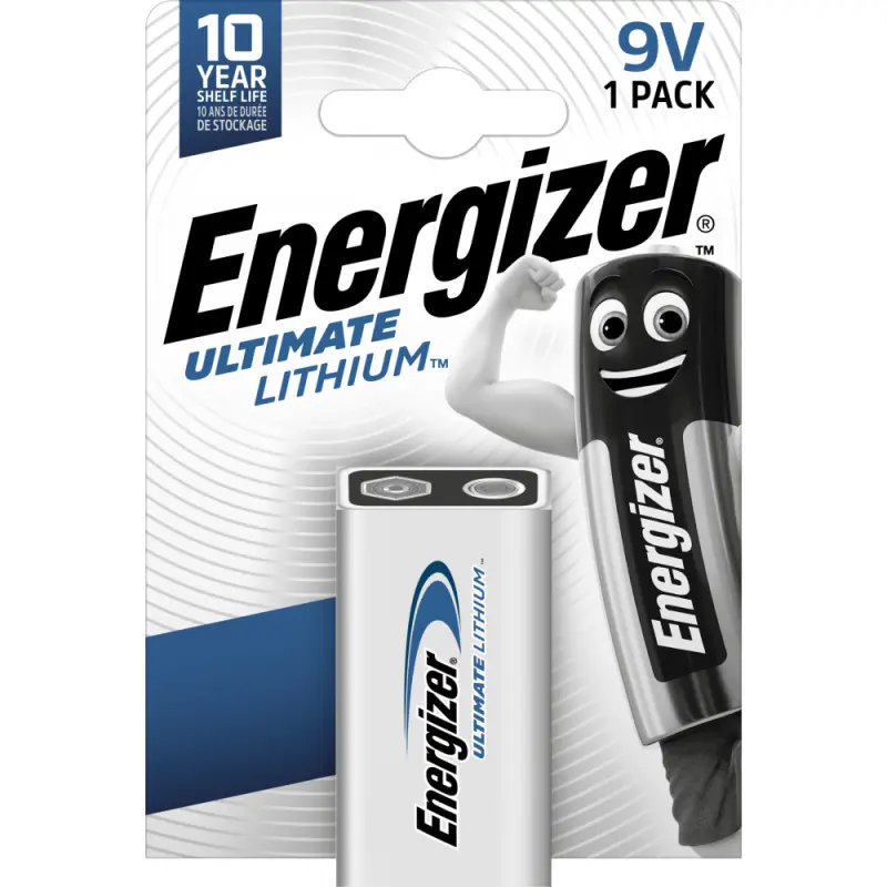 Litija baterija 9V 800mAh (6FR6, 1222