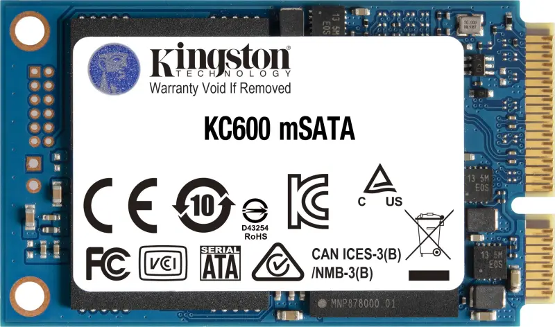 SSD disks Kingston KC600 1TB mSATA