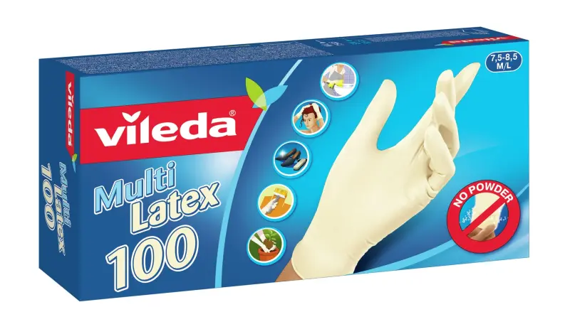 Vileda Multi Latex 100 Disposable gloves