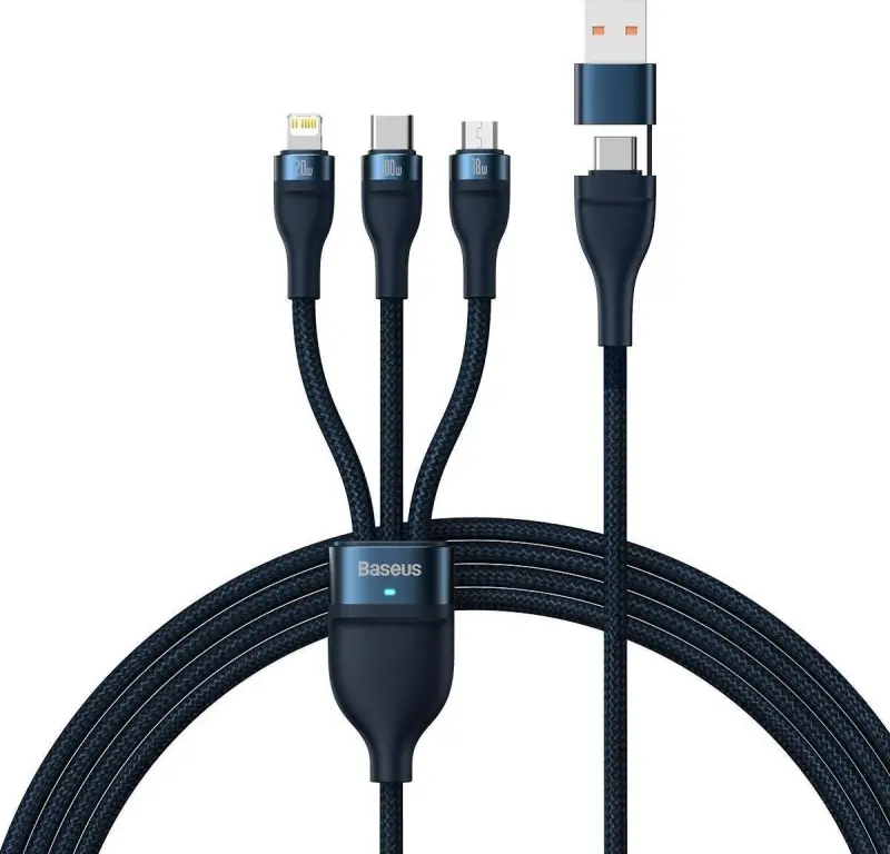 Baseus USB-A + USB-C uzlādes un