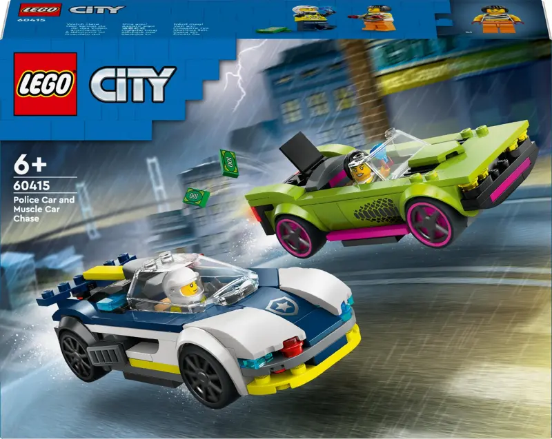 LEGO City Policijas automašīnas un muskuļu