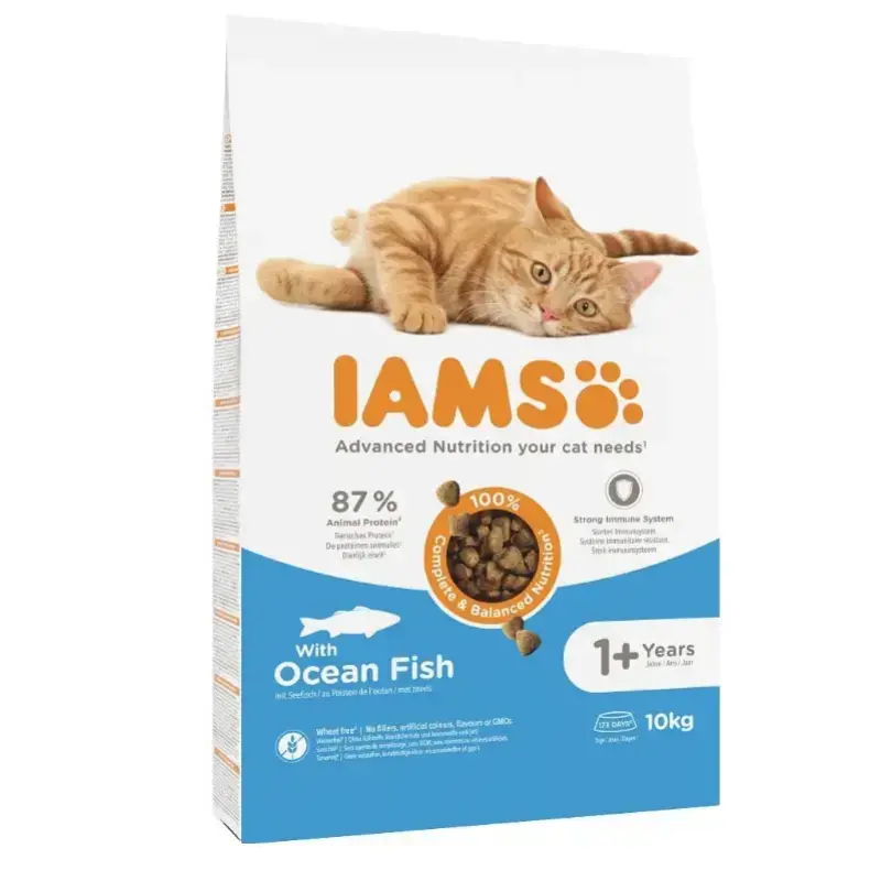 Sauss, pilnvērtīgs kaķu barība - IAMS