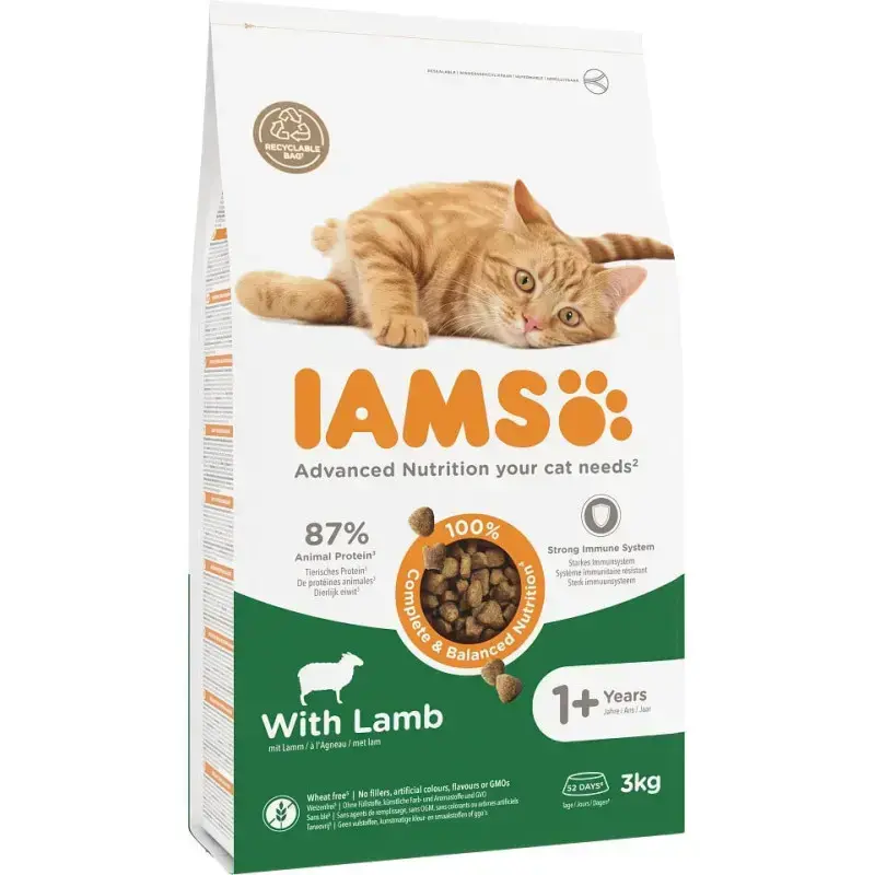 Sauss, pilngraudu kaķu barība - IAMS
