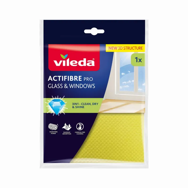 Vileda Actifibre Pro stikla un logu