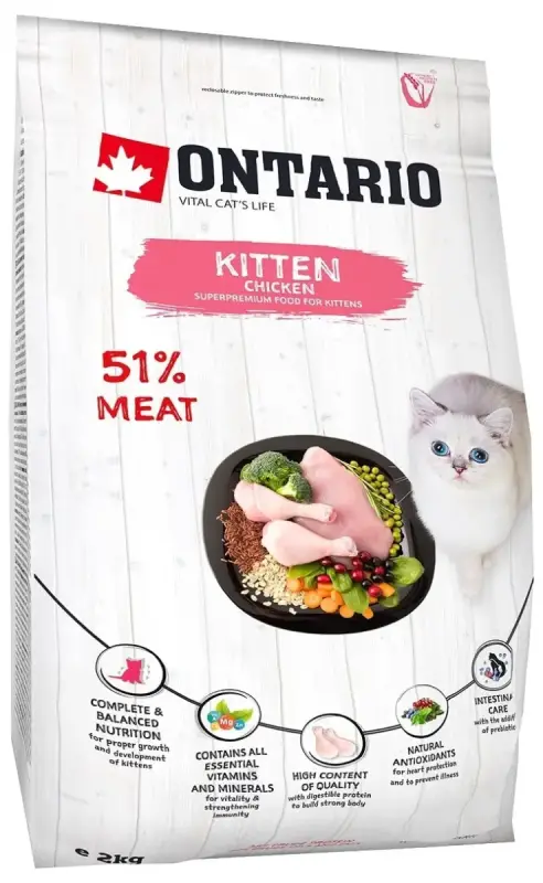 Sauss barība kaķēniem - Ontario Cat