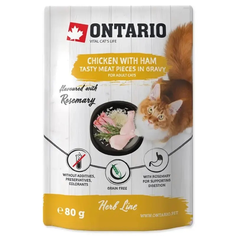 Konservēta kaķu barība - Ontario Herb