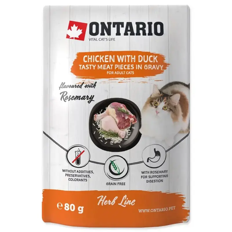 Konservēta kaķu barība - Ontario Herb