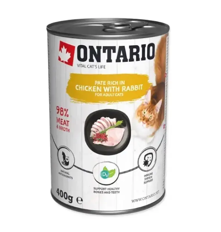 Konservēta kaķu barība - Ontario Cat