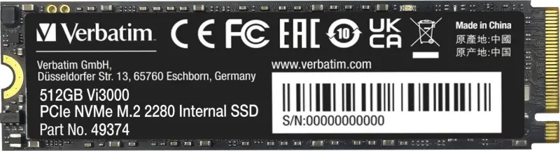 SSD disks Verbatim Vi3000 512GB M
