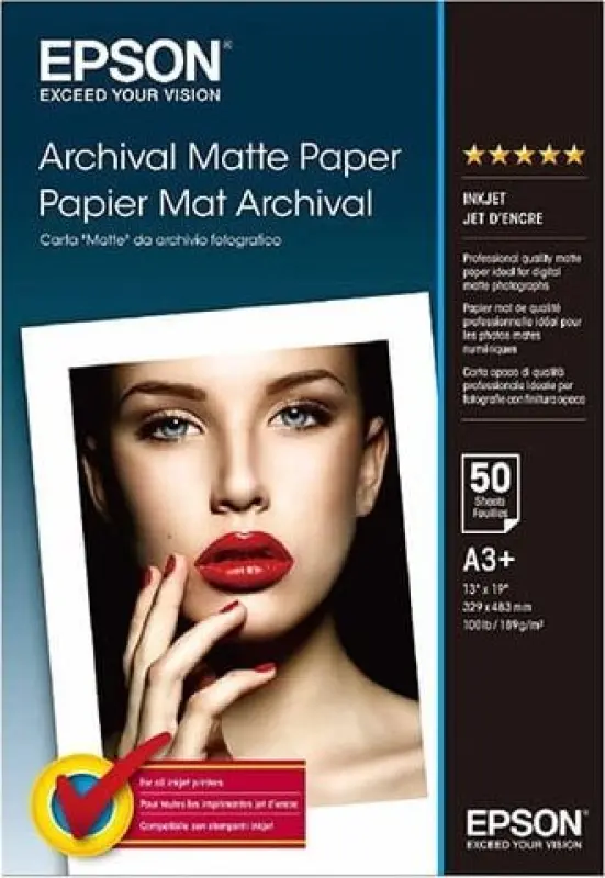 Epson Fotopapīrs A3+ drukāšanai (C13S041340) -