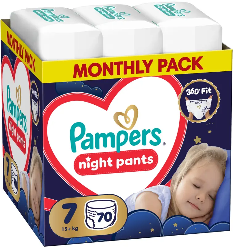 Pampers Autiņbiksīšu biksītes Nakts bikses 7-15+